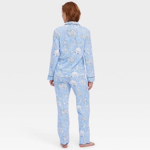 Roller Rabbit Blue Floral Pajama Set - Picture 2 of 3